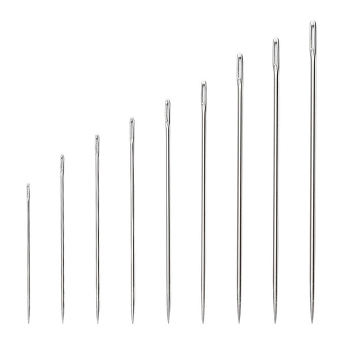 Manufacturer wholesale C1-10 hand sewing needle household large eye steel needle for sewing clothes and quilt needle cross stitch embroidery needle