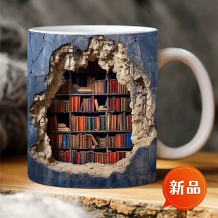 Кросс-бордер новый керамический 3D чашка-поддержка для книг Марк чашка с креативным дизайном пространства Multi-Marks чашка