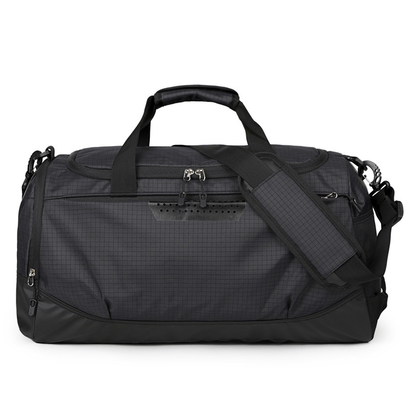 Bolsa de fitness de marca de moda, almacenamiento de zapatos independiente, un solo hombro, mochila de yoga, bolso de viaje portátil de gran capacidad, bolsa de equipaje.