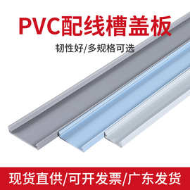 PVC线槽单独盖板盖子电柜箱工业配线槽盖深灰白蓝色槽盖规格多选