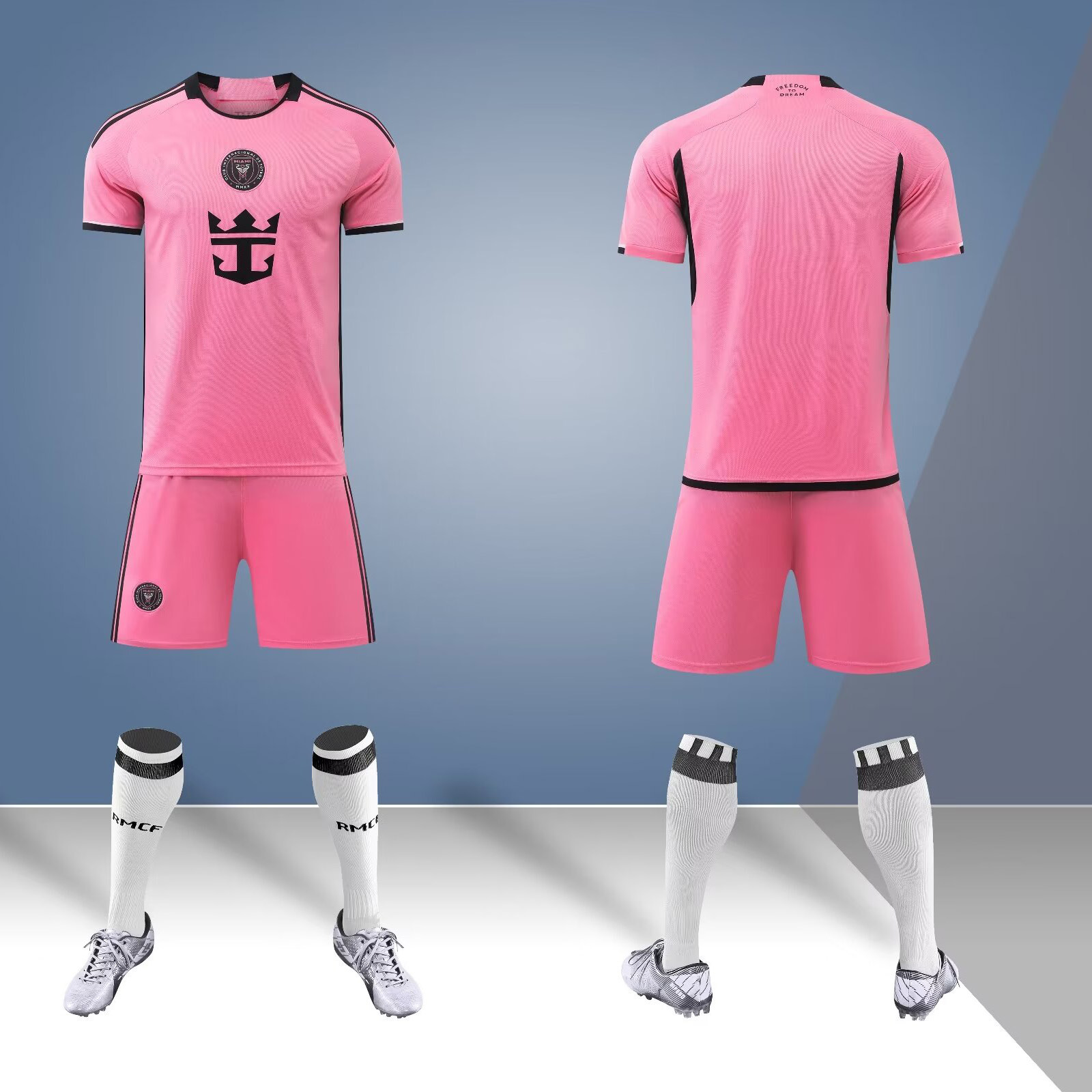 2425 juego de ropa de fútbol para adultos y niños Copa del Mundo Club de secado rápido para hombres y mujeres equipos de impresión de entrenamiento