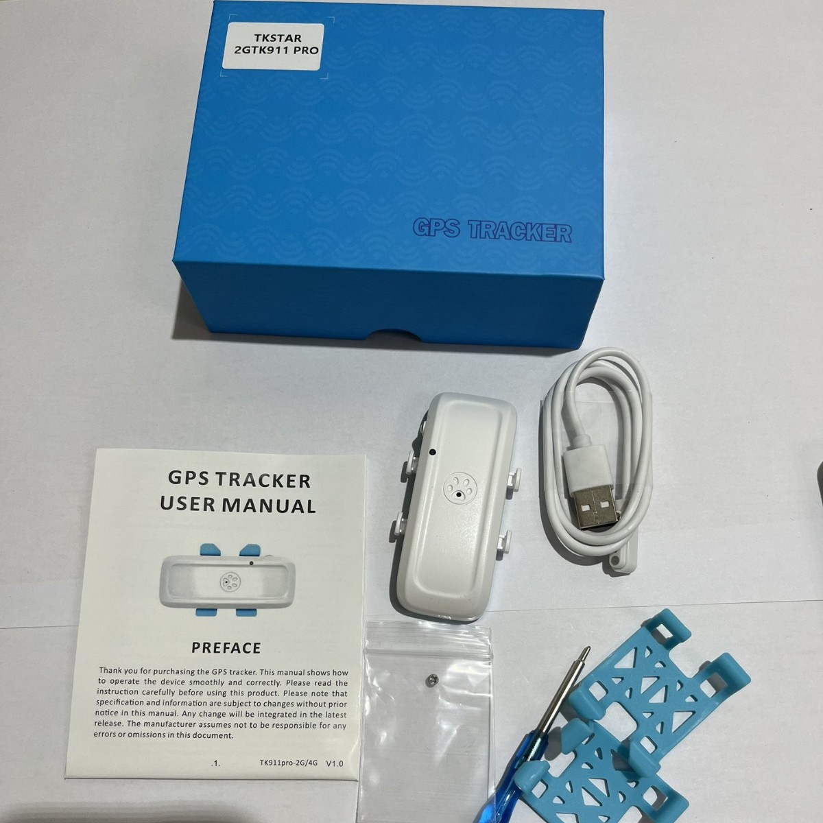 4Gtk911 Sa Small Pet Locator, Back Clip-On Buckle, Simple Operation, Accurate Positioning, Global