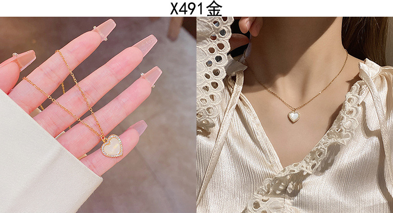 韩国轻奢钛钢珍珠项链女小众高级设计感ins风百搭气质锁骨链批发详情17