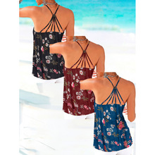 N 82115 Floral Print Backless Cami �黨¶���ȼٵ����羳