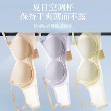 新品薄杯隐孔哺乳文胸无钢圈透气上开口无痕孕妇内衣怀孕聚拢喂奶