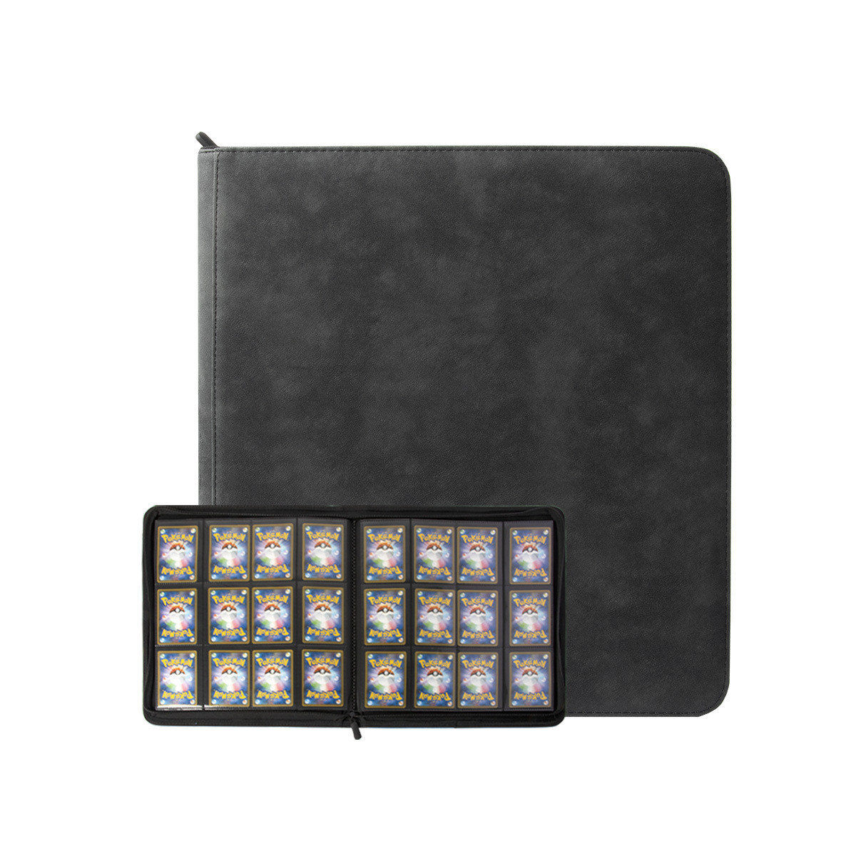 Cuero pu12 hilo cremallera tarjeta libro anime juego tarjeta de almacenamiento libro Ultraman Colección Estrella tarjeta al por mayor