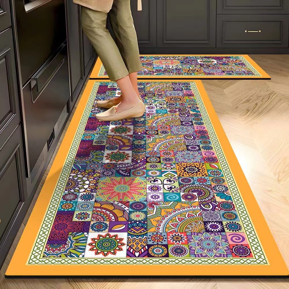 Diatom Mud Kitchen Floor Mats, Carpets, Oil-Proof Floor Mats, Home Kitchen Stain-Resistant, Water-Absorbing and Oil-Absorbing Mats, Door Entry Carpets
