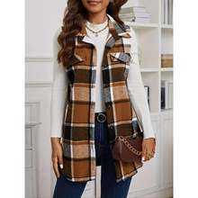 U 94021 Women Plaid Vest Ůʿ�������׿羳����ͨ��