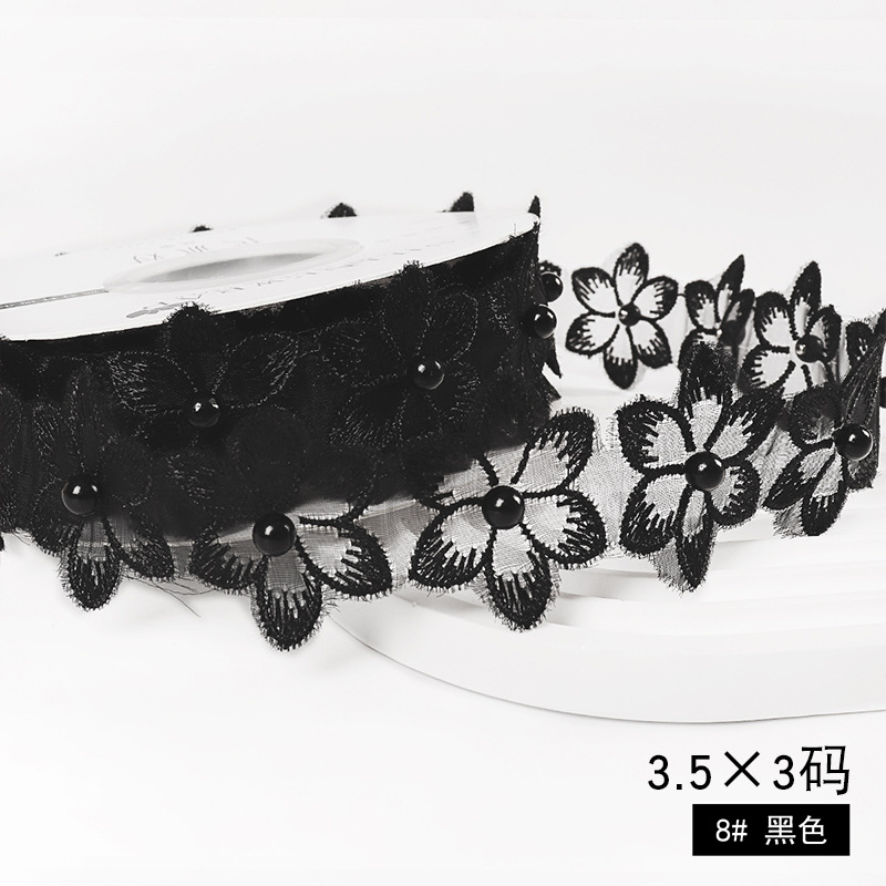 Brillante Qixi día de San Valentín cintas de colores acessorios de encaje tridimensional envases de flores cintas de pastel cintas