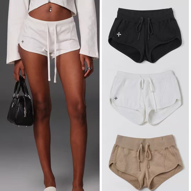 Smrkk Eternal Ultra-Short Sports Pants Drawstring Cotton Casual Shorts Smrkk Eternal Ultra-Short Sports Pants Drawstring Cotton Casual Shorts