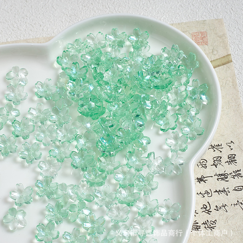 ブレスレット人気の釉薬花 10 ミリメートル 5 花びら桜手作り古代スタイルのヘアピン韓服 diy ジュエリーアクセサリー|undefined