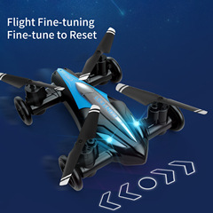 Cross-border Amazon remote control drone toy acrobatic land and air dual-use quadcopter with altitude hold and one-key takeoff