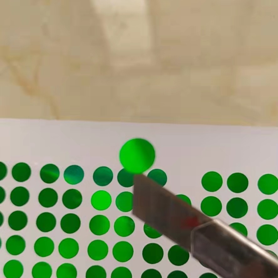4MM5MM8MM直径小号白色灰色绿色空白防水不干胶标签电子缧丝孔贴