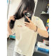 Front and rear embroidery [19 230g cotton back collar edging] short sleeve T-shirt summer new loose top women's clothing