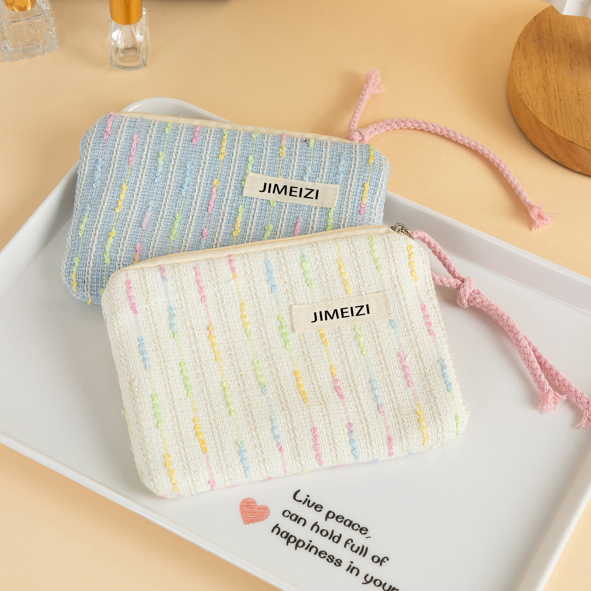 휴대용 화장품 가방 작은 향수 저장 가방 여행 휴대용 저장 가방 큰 동전 지갑 사무실 노동자 가방 도매