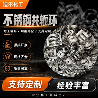 耐腐蚀精细加工不锈钢共轭环工业环保填料耐酸碱废气处理配件定制