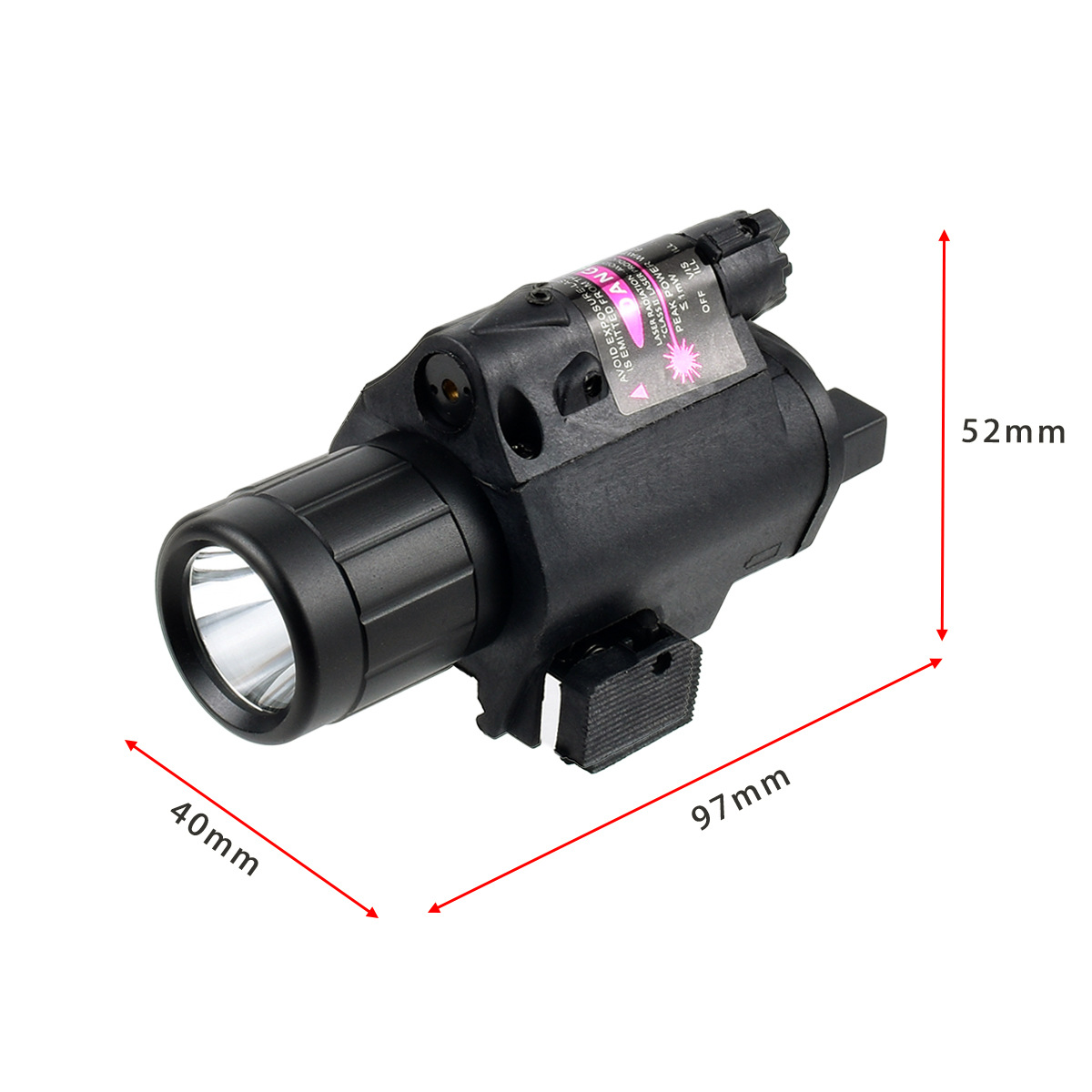 M6 Red Laser Led Integrated Outdoor Tactical Flashlight with Tail Switch and Strong Green Laser Flashlight