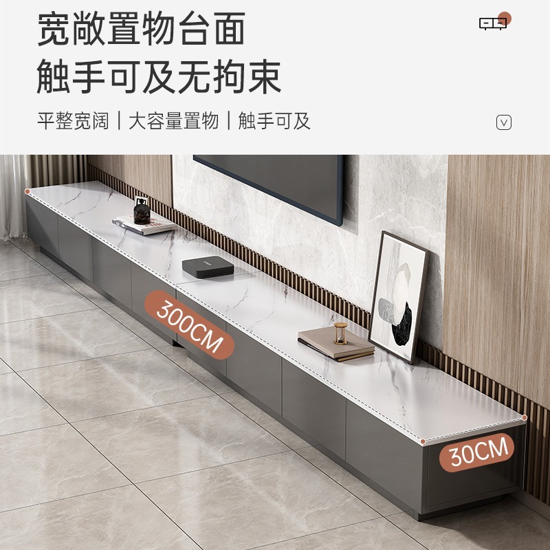 TV gabinete simple sala de estar moderna casa pequeño apartamento piso mesa nueva luz de lujo minimalista imitación roca placa TV gabinete