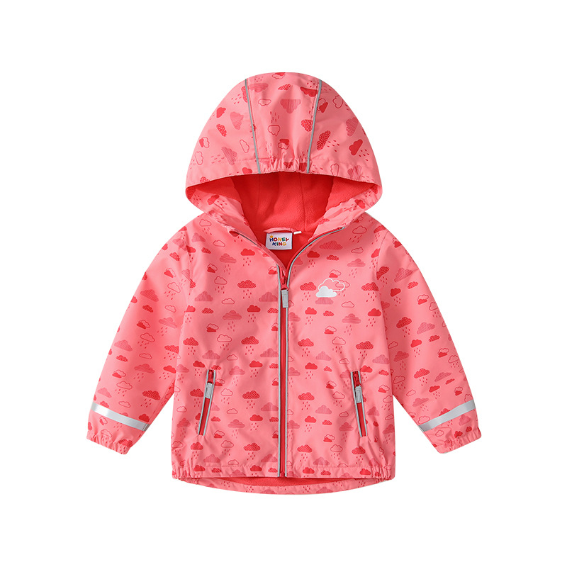 เสื้อแจ็คเก็ตสีแดงแตงโม (ซับในกำมะหยี่บาง) 25HKYY210 / 80