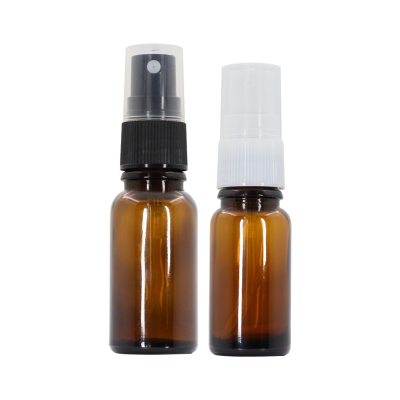 Té marrón botella 50ml de aceite esencial botella de spray de plástico botella de vidrio cosmética botella de spray de almacenamiento portátil botella de perfume