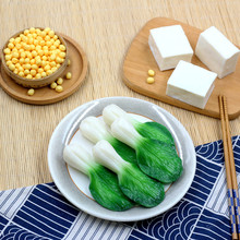 仿真蔬菜模型假青菜心油菜白豆腐上海青拍摄道具橱柜影楼家居装饰