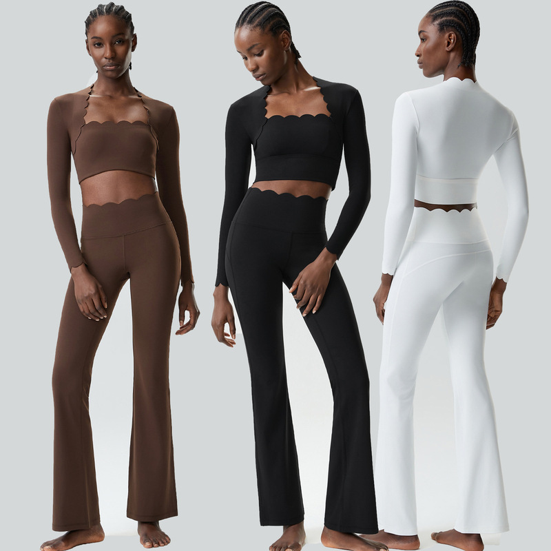 Cross-Border Floral Yoga Outfit Set for Women, Elastic Waist-Exposing Sports Fitness Outfit Set, Two-Piece Plus Size Running Clothes Cross-Border Floral Yoga Outfit Set for Women, Elastic Waist-Exposing Sports Fitness Outfit Set, Two-Piece Plus Size Running Clothes