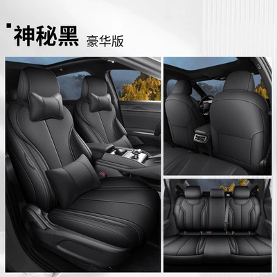 Modelə uyğun (Original) oturacaq örtükləri, Plus Car Seat Covers, Custom-Made - mysterious-black-deluxe-edition-qin-ls-special-five-seater-fully-surrounded