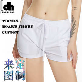 Ladies Panties女士跨境沙滩裤外贸休闲运动短裤3d印花来图定制