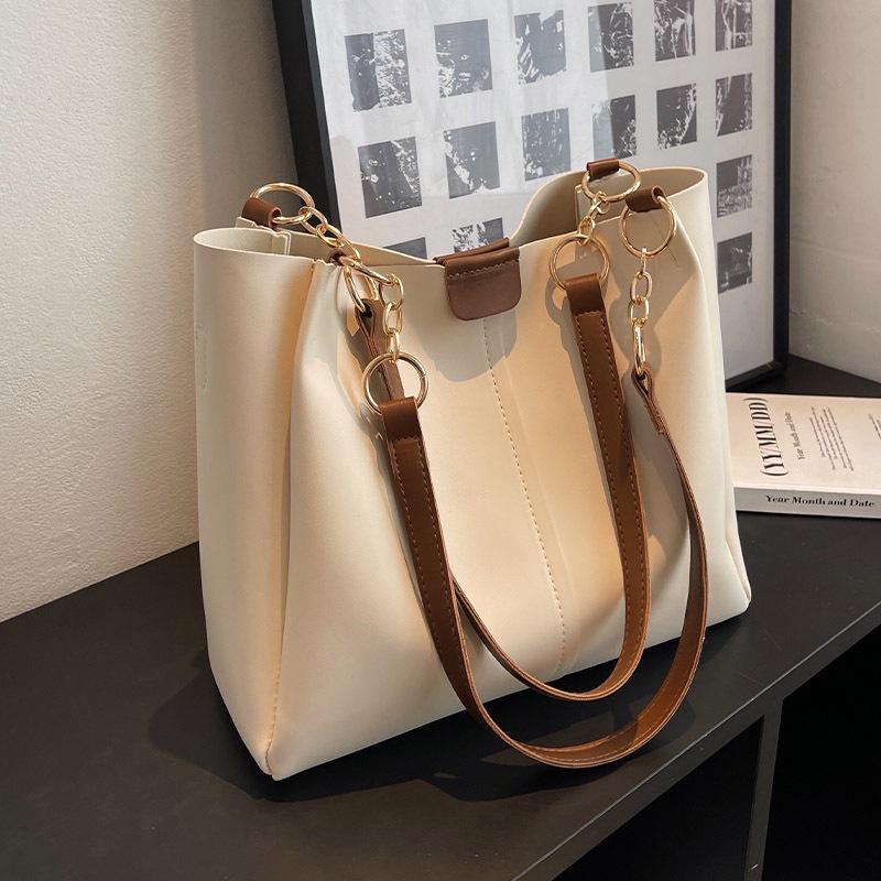 Nuevo bolso femenino 2023 nuevo estilo de gran capacidad moda estilo occidental bolso de madre textura viajero bolso de hombro retro image 5
