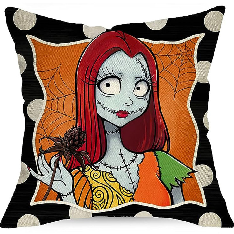 ハロウィンゴースト枕カバーホリデーホームパーティー装飾リビングルームソファクッション寝室ベッドサイドリネンクッション|undefined