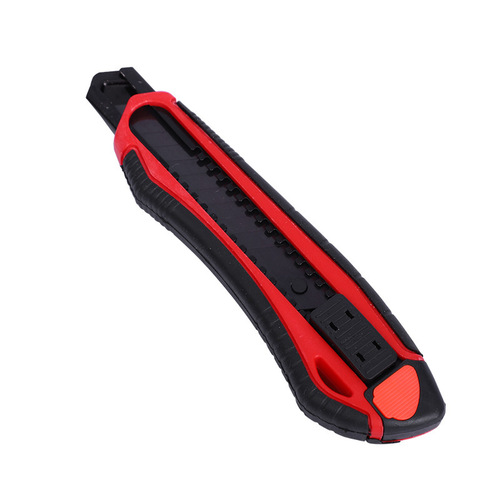 Manufacturer wholesale large plastic-coated utility knife double-blade wallpaper knife thickened paper cutting knife holder express unboxing special knife
