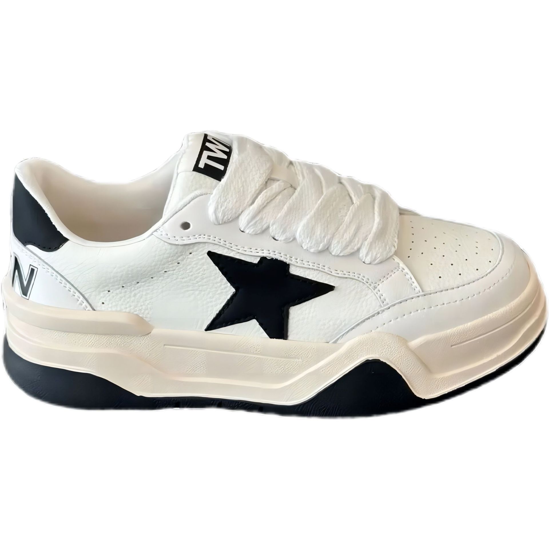 Deportes de piel de vaca para mujeres 2024 aumento de lazos transpirables zapatos de suela suave para mujeres muffins de altura zapatos para mujeres color caramelo