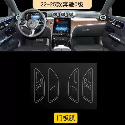 Screen Film, Transparent Tpu, Car interior film - door-panel-film-remark-c200-or-260