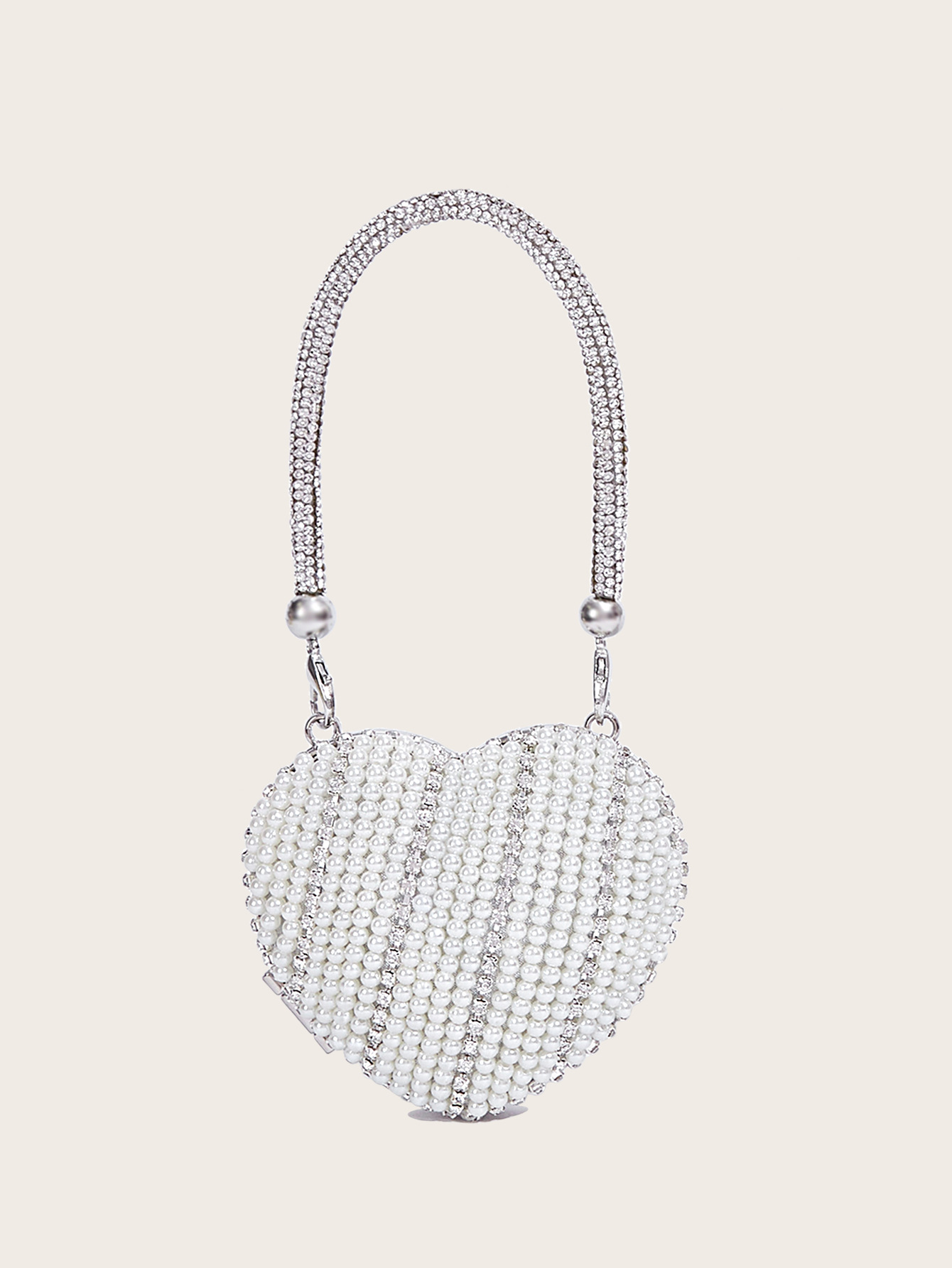 Polyester Material Polyester Geometric Heart-shaped Evening Bags