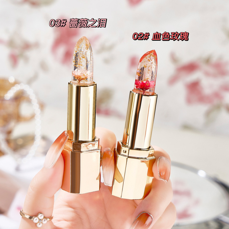 戴姫仏倫花びらゼリー変色口紅潤い保湿ケア乾燥しています。|undefined