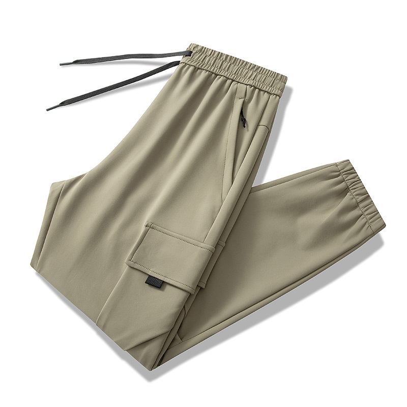 Herrenbekleidung Paar Sport Freizeithosen Herren Frühling und Herbst Outdoor Overalls Große Größe Gewebte Wasserdichte Hose Mit Mehreren Taschen_voghion.com