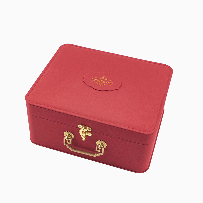 Cosméticos portátiles personalizados damas de honor casadas caja de regalo de mano espejo de doble capa caja de joyería de superfibra image 5