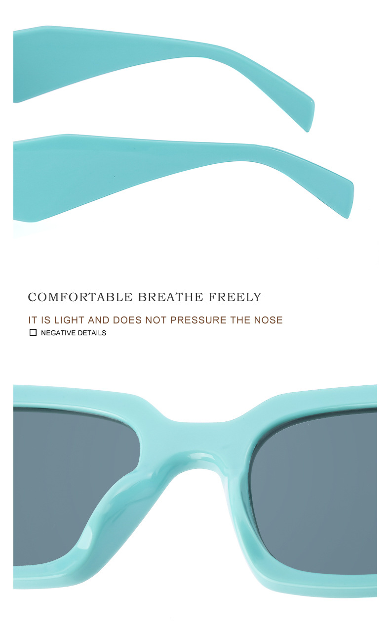 40g Weight UV400 Protection Lens Material Travel, Party Occasion Women'S, Men'S Gender Fashion, Simple Style Style Grey, White, Pink, Green, Blue, Black Color Fashion Simple Style UV400 Protection Women's Sunglasses 4