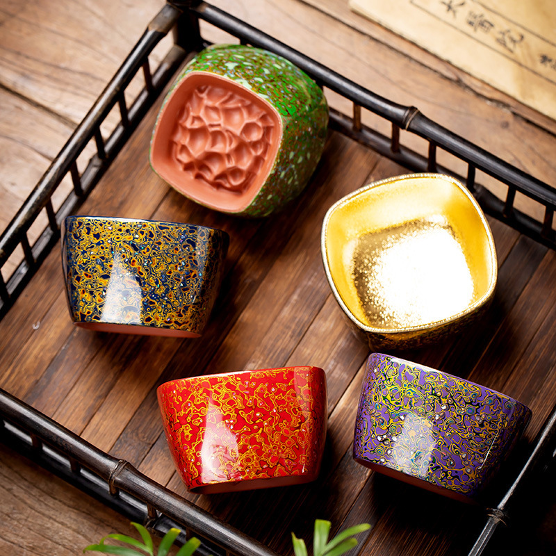 High-end paint Dehua white porcelain tea cup sharp skin paint Master Cup lacquerware kung fu tea set Tea Cup handmade pottery High-end paint Dehua white porcelain tea cup sharp skin paint Master Cup lacquerware kung fu tea set Tea Cup handmade pottery