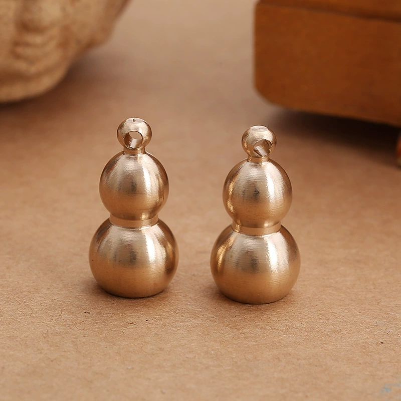 Чистая медь твердые металлические ремесла медная Тыква брелок кулон небольшой размер латунь медь Тыква брелок кулон