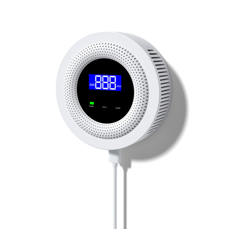 Tuya wifi ガス警報器家庭用可燃性ガス天然ガスガス漏れ警報器電磁弁|undefined