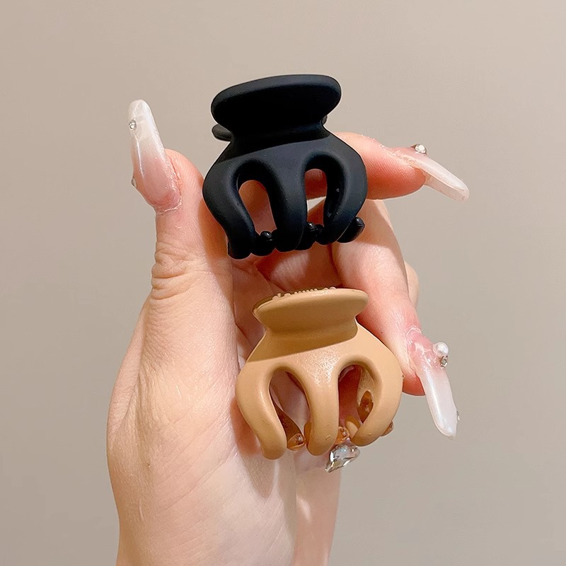 Acrílico pequeño clip de agarre para mujeres 2025 nuevo clip de alta sensación tocado de cola de caballo alto fijo artefacto clip de cabello clip de cabello