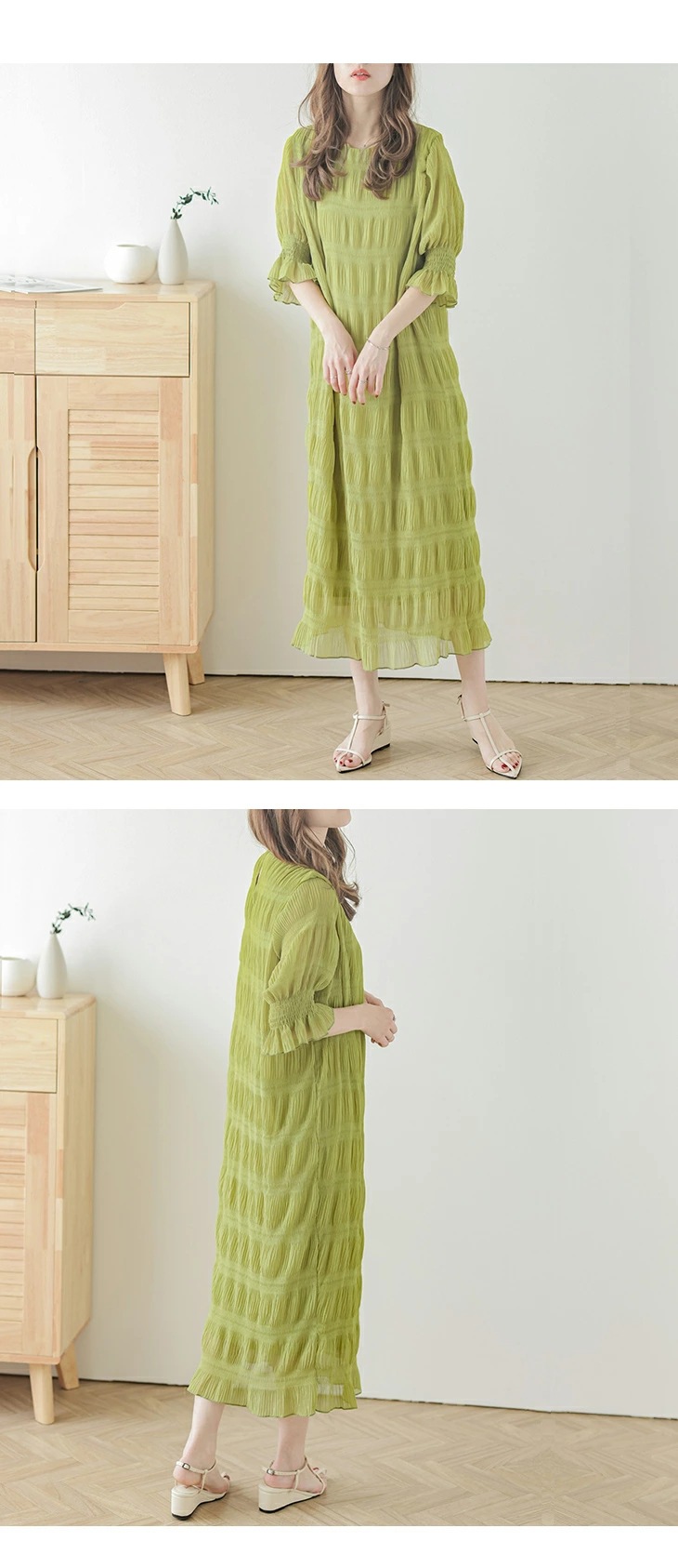 Chic Ruffled Texture Dress 2