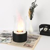 Glass desktop alcohol fireplace indoor outdoors The true fire Stainless steel circular bar Atmosphere lamp small-scale Portable