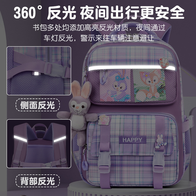 Bolsa escolar Shaodong bolsa de protección de espalda para niños, alta resistencia a la suciedad, impermeable, bolsa para estudiantes de primaria de grado 3 - 6