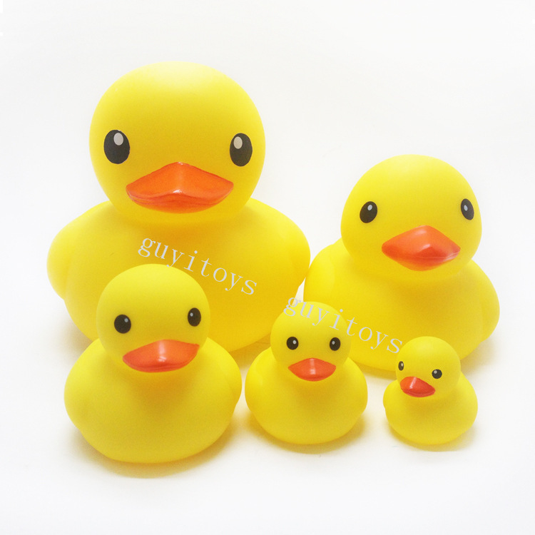 浴室搪胶小黄鸭多种尺寸 宝宝洗澡戏水玩具大黄鸭 可加LOGO