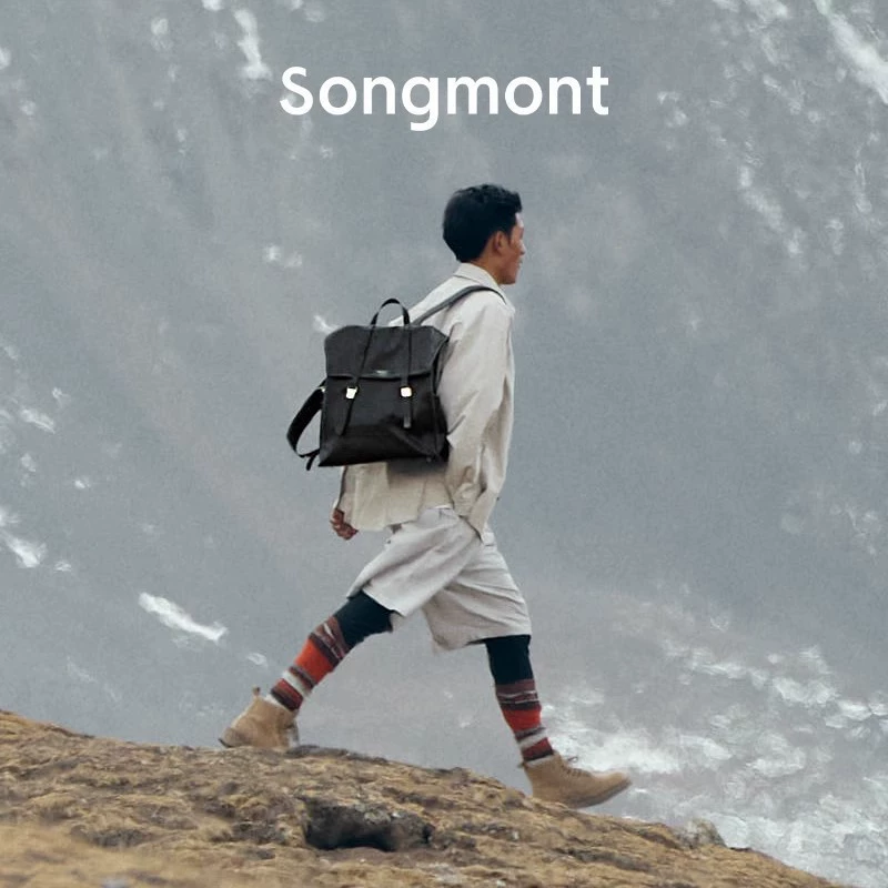 Рюкзак Songmont большого дизайна, кожаный ноутбук