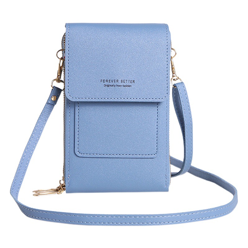 Touch Screen Mobile Phone Bag Women's Crossbody Small Bag Mini Mobile Phone Bag Multi-Function Key Coin Purse Zipper Vertical Style Wholesale