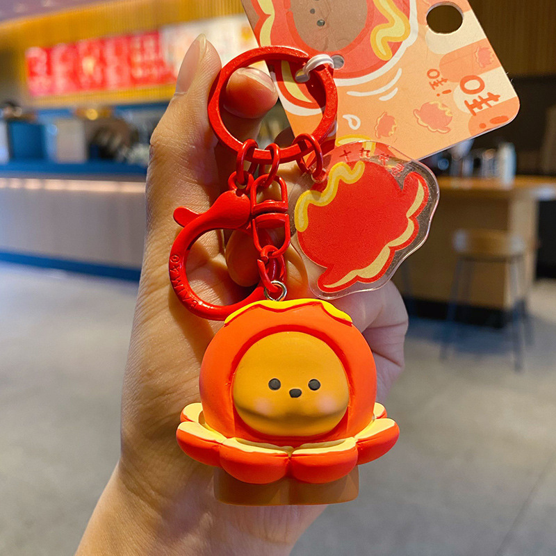 오리지널 고메 도그 시리즈 펜던트 - 고기와 생선 구이 스타일