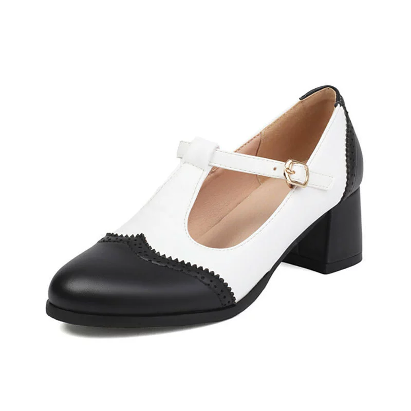 Personally small heels, size, women's shoes T-shaped Taiwan Spring and Autumn Single Shoes 16-3